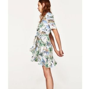 Zara Tropical Wrap Dress.